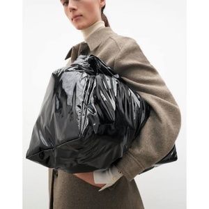 GORGEOUS ZARA Patent/vinyl tote bag